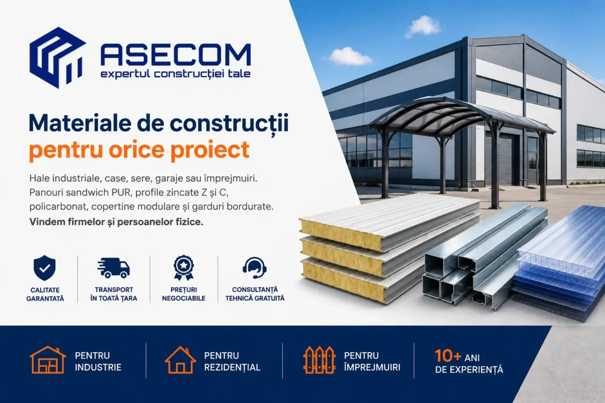Materiale Construcții Deva și Panouri Sandwich — Asecom